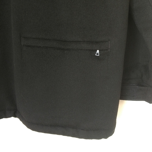 Facconable XS wool quarter zip jacket coat black loro piana - Picture 11 of 11